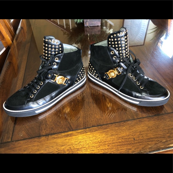 versace mens high tops